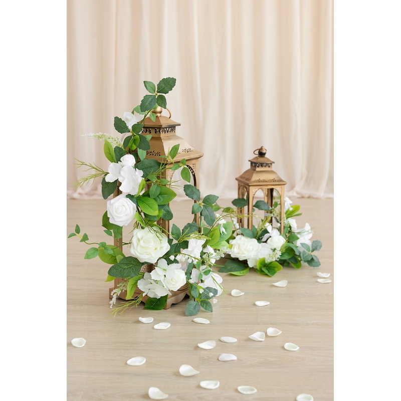 2ft Flower Garlands in May Lily & Olive