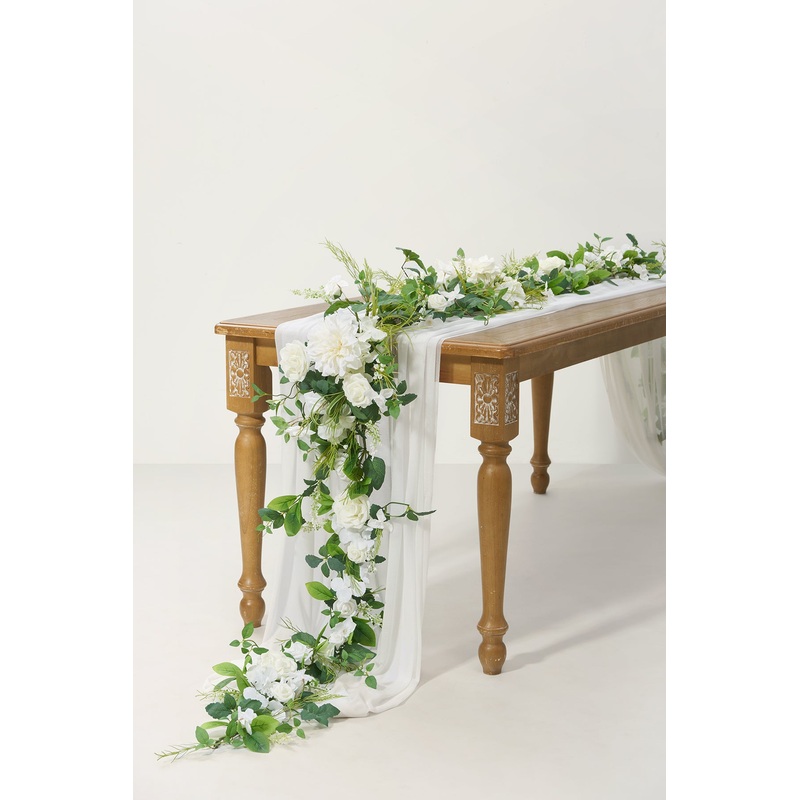 6ft Flower Garland in May Lily & Olive