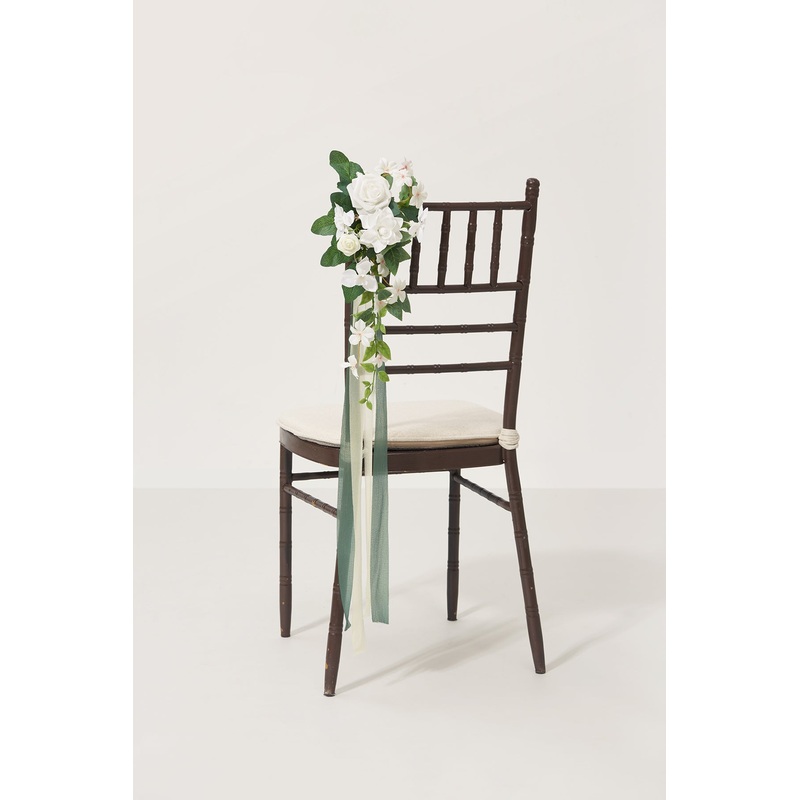 Aisle & Chair Decor in White & Sage