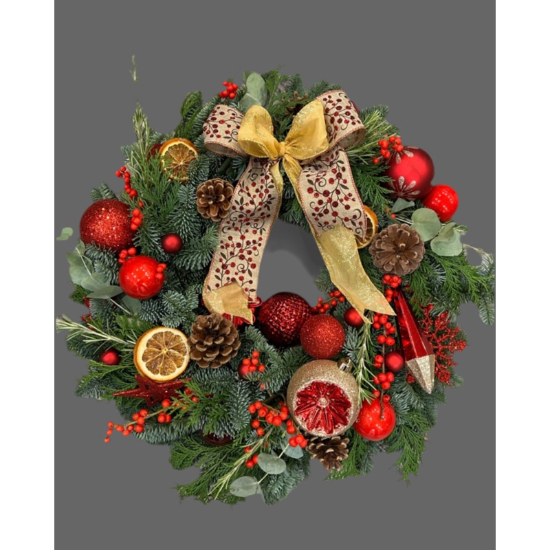 Luxury Rustic  Christmas Wreath