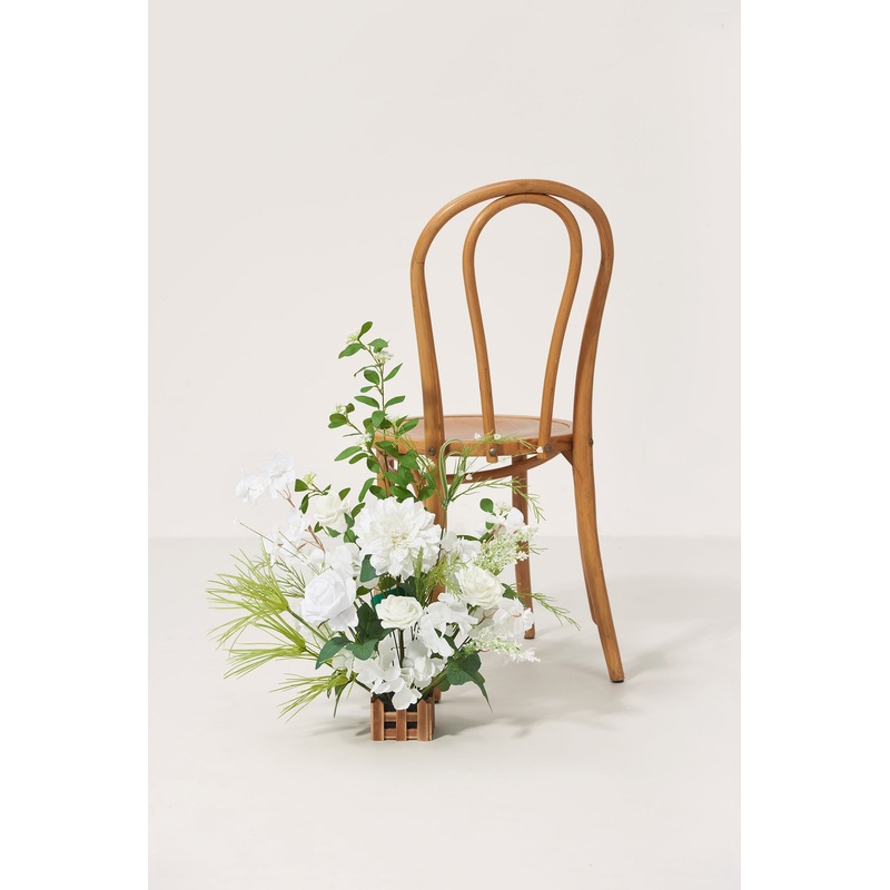 Wedding Aisle Runner Flower Arrangements in May Lily & Olive