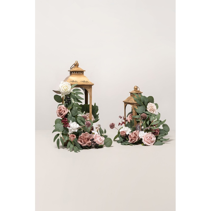 2ft Flower Garlands in Dusty Rose & Mauve | Clearance