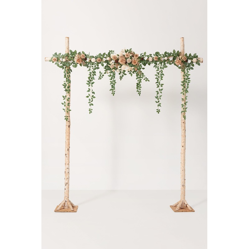 6.5ft Flower Garland in Beige & Sage | Clearance
