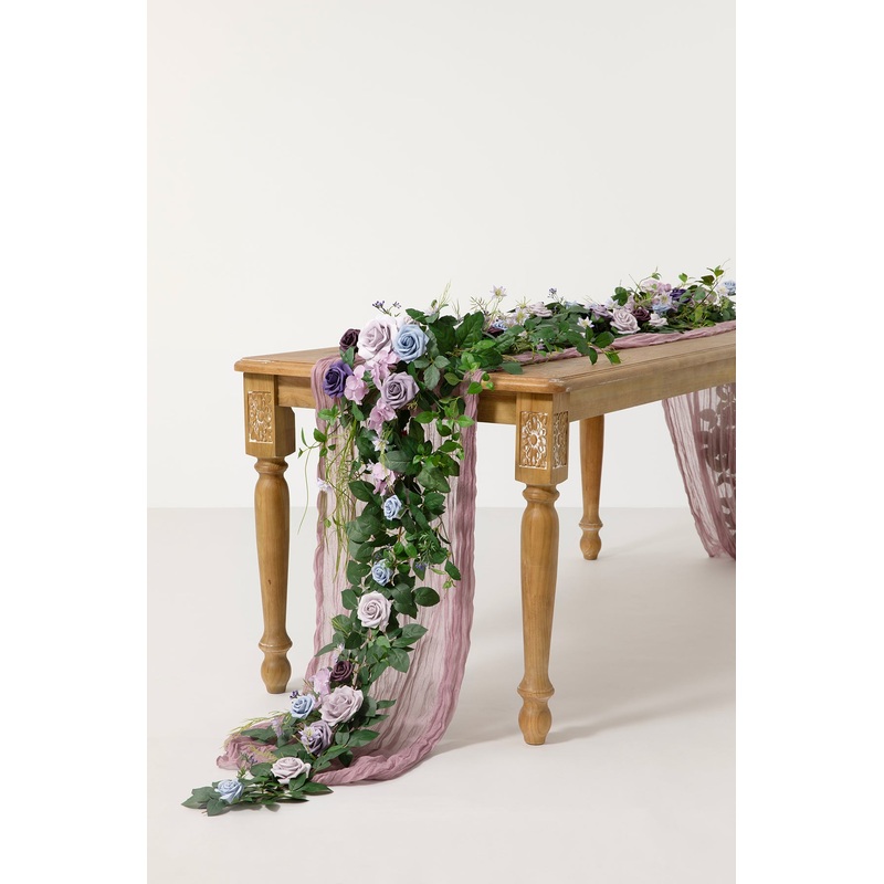 6ft Flower Garland in Ethereal Purple Dream
