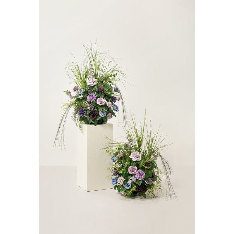 Altar Decor Free-Standing Flowers in Ethereal Purple Dream