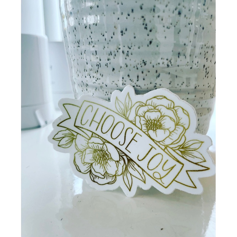 Choose joy banner Sticker