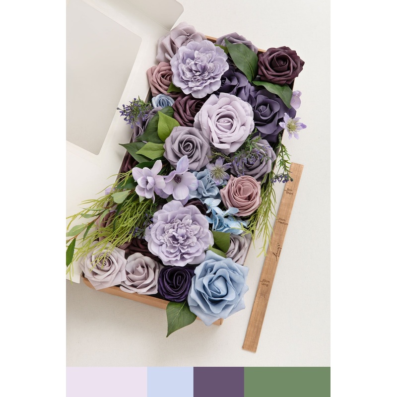 DIY Designer Flower Box in Ethereal Purple Dream