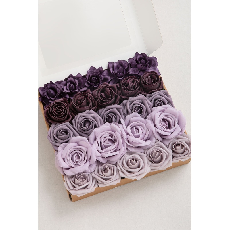 DIY Supporting Flower Boxes in Ethereal Purple Dream