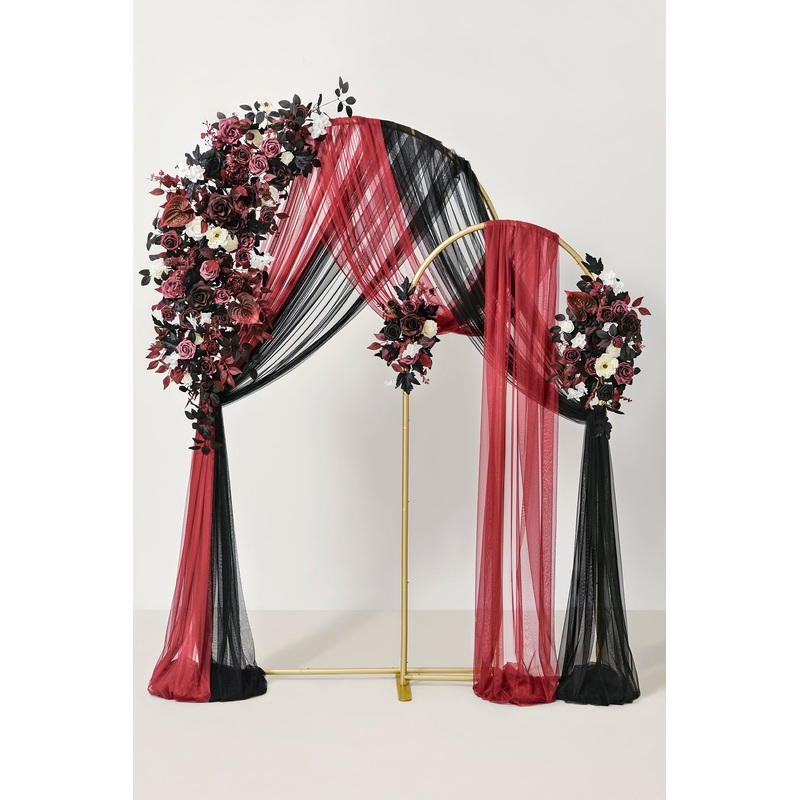 Double Arch Decor Pack in Moody Burgundy & Black | Clearance