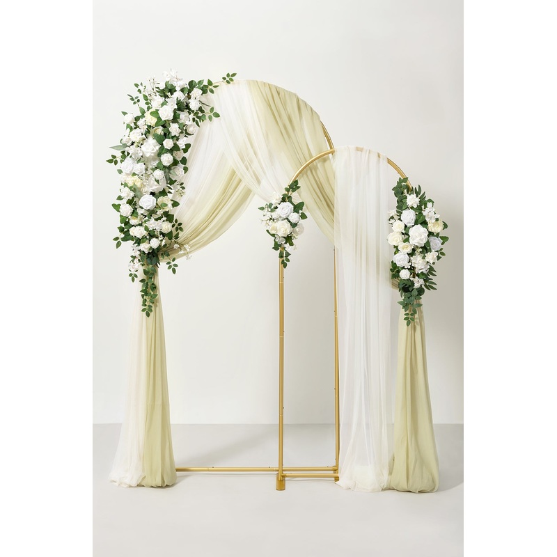 Double Arch Decor Pack in White & Sage | Clearance