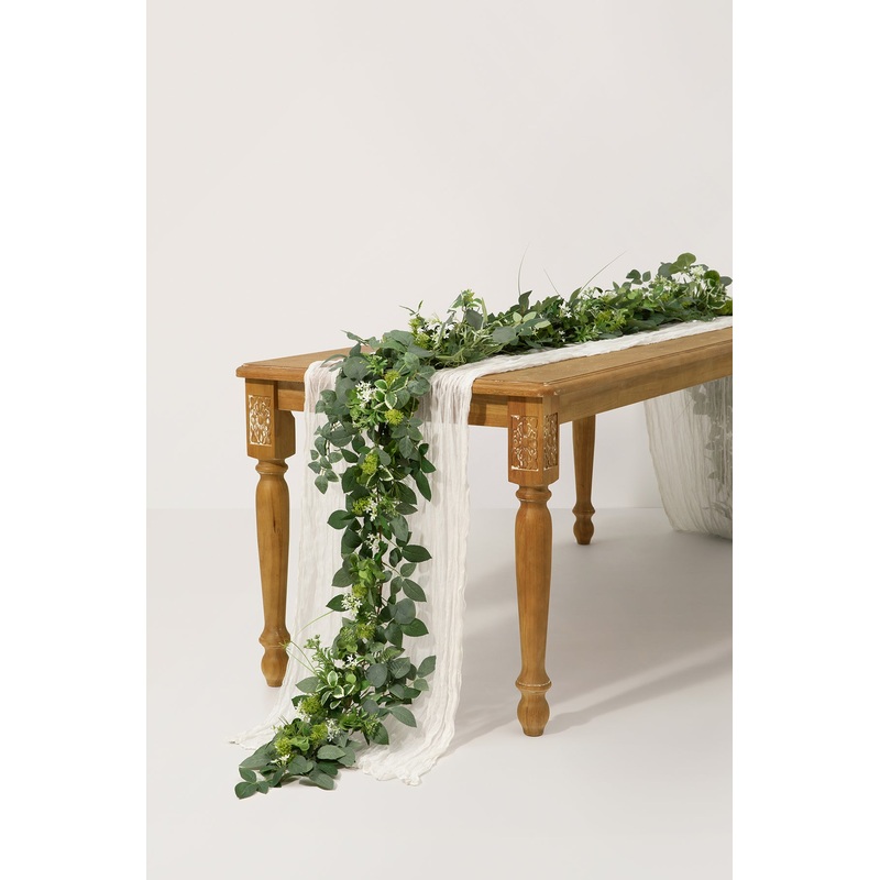 6ft Flower Garland in Sage & Green