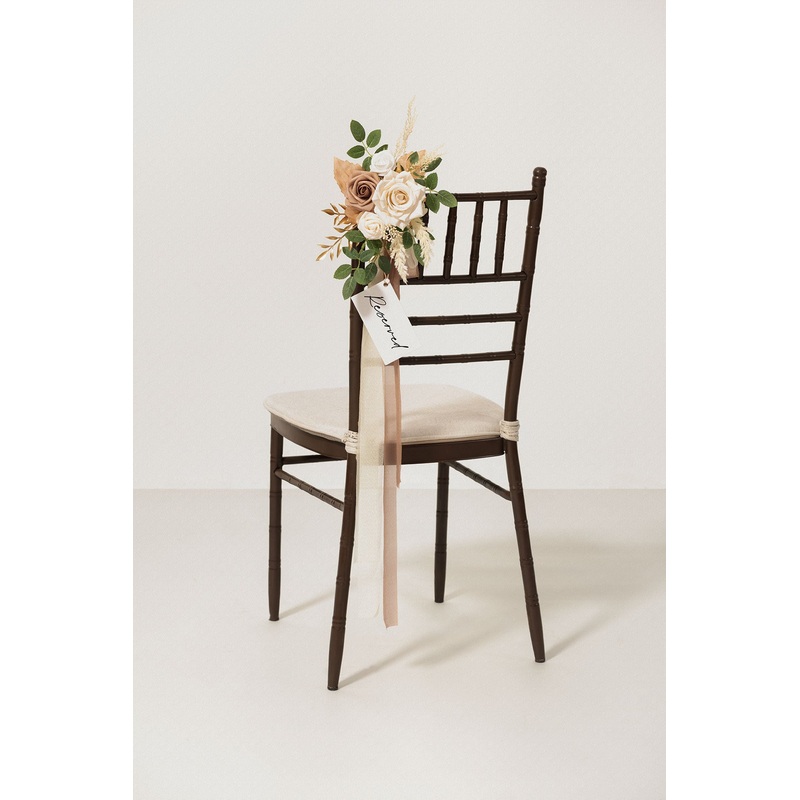 Aisle & Chair Decor in White & Beige | Clearance