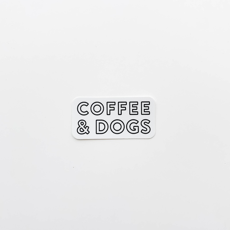 Coffee & Dogs Sticker