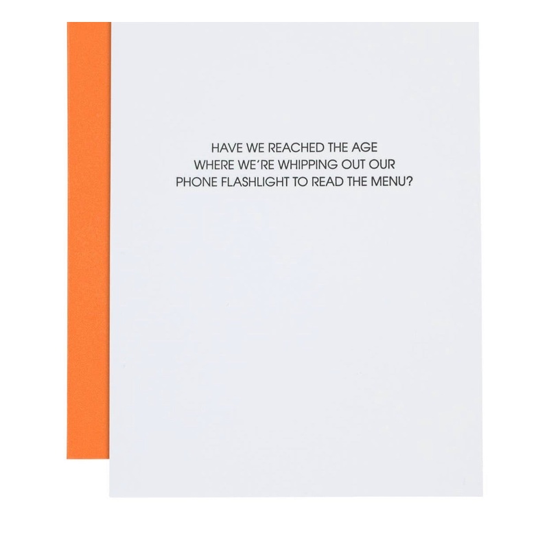 Phone Flashlight Funny Birthday Card