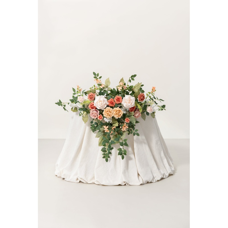 Sweetheart Table Floral Swags in Garden Blush