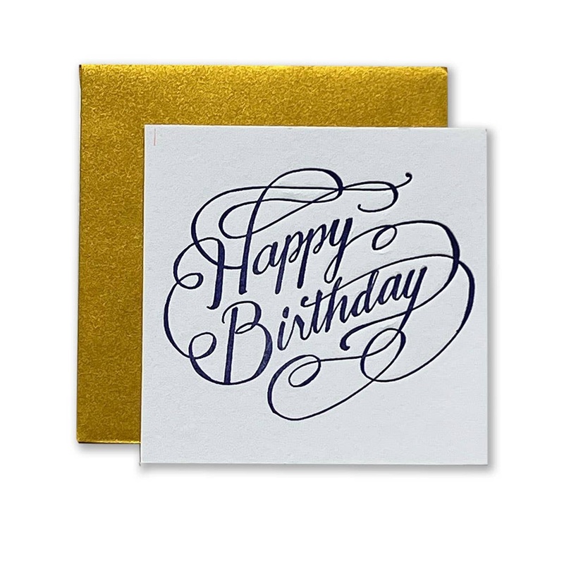 Swirl Happy Birthday Tiny Card