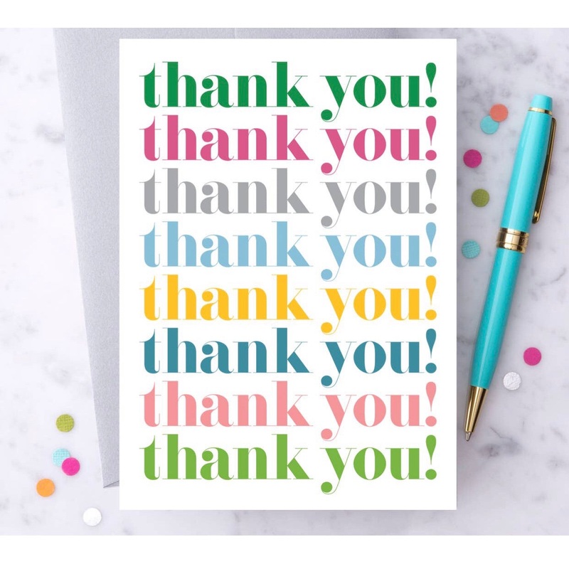 Thank You Card – TY x3