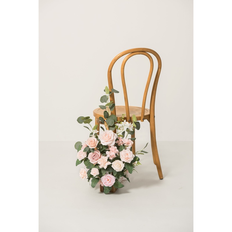 Wedding Aisle Runner Flower Arrangements in Blush & Cream | Clearance