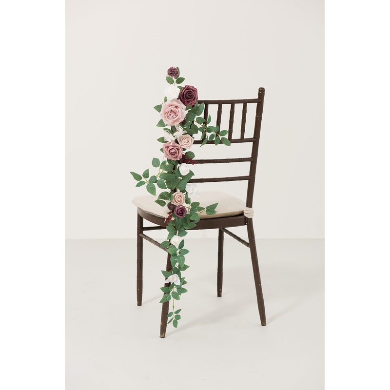 Wedding Hanging Chair Back Decoration in Dusty Rose & Mauve | Clearance
