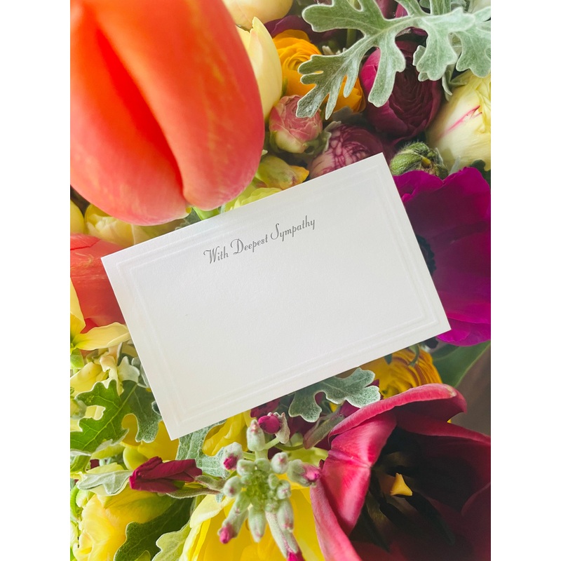 With Deepest Sympathy Enclosure Card