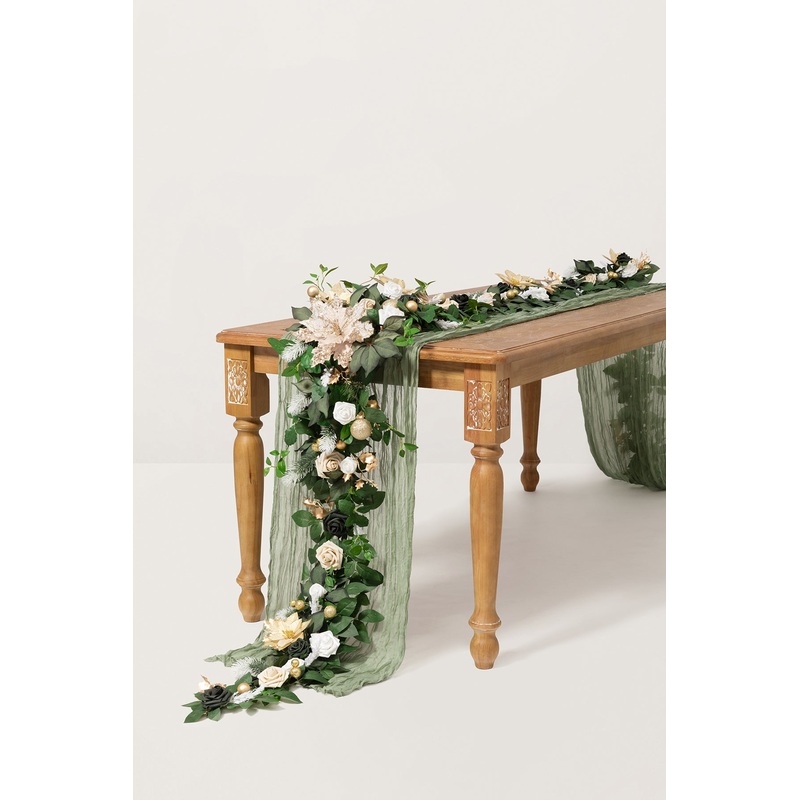 6ft Flower Garland in Champagne Christmas Wedding