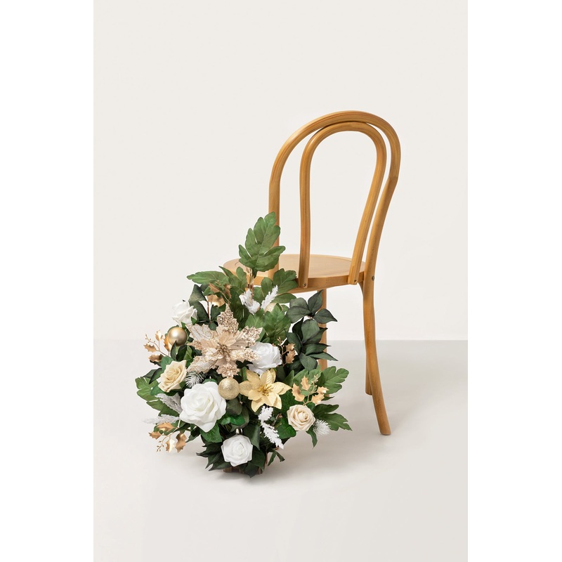 Altar Decor Free-Standing Flowers in Champagne Christmas