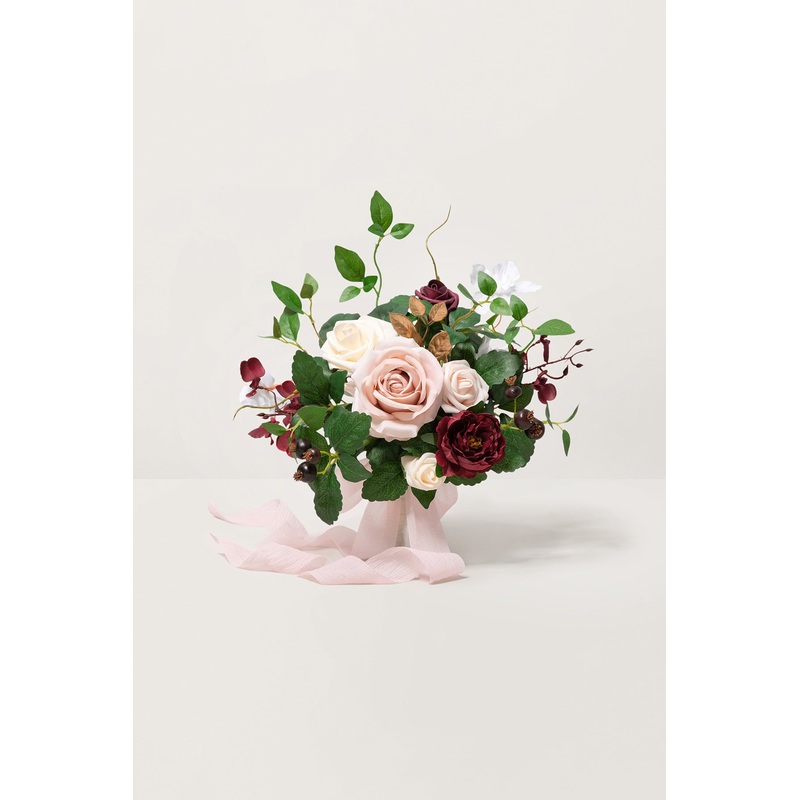 Bridesmaid Posy in Marsala & Cream