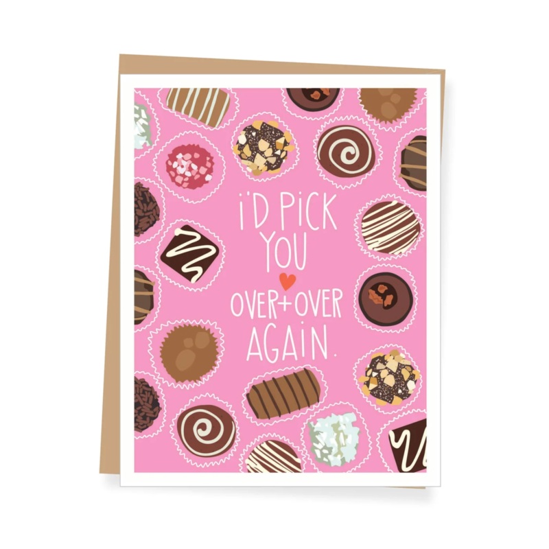 I’d Pick You Chocolates Valentine’s Day Card