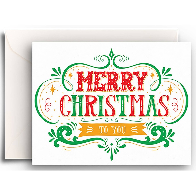 Merry Christmas To You Christmas Gift Enclosure Card
