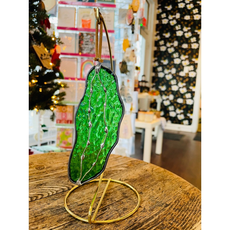 Stained Glass Ornament – Pickle