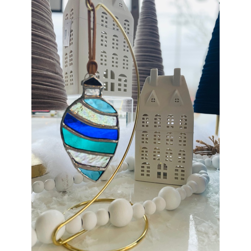 Stained Glass Ornament – Tear Drop Shape