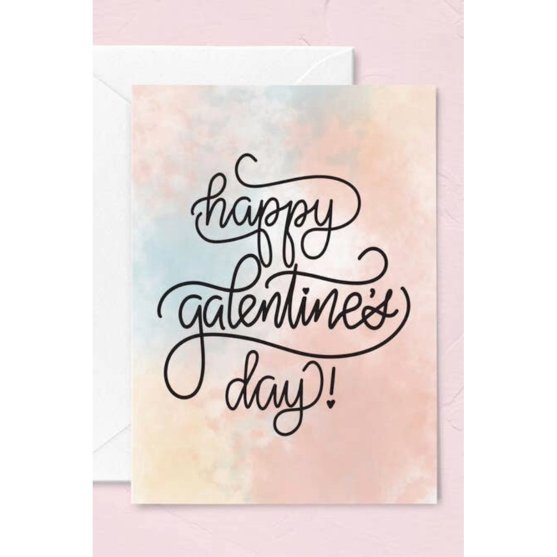 Tie-Dye Happy Galentine’s Day Greeting Card