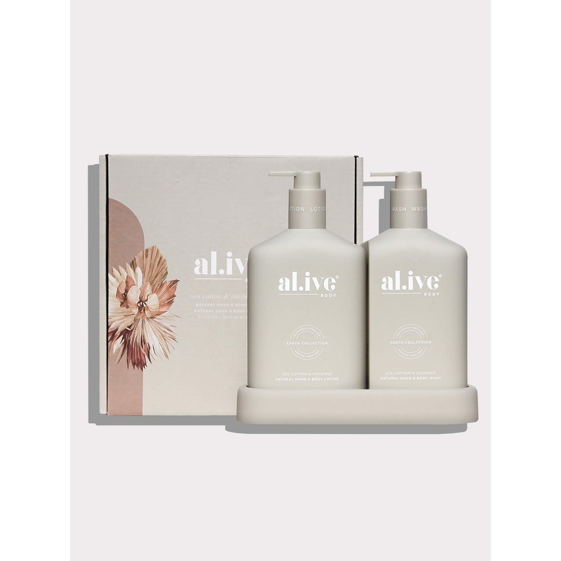 Wash & Lotion Duo + Tray – Sea Cotton & Coconut