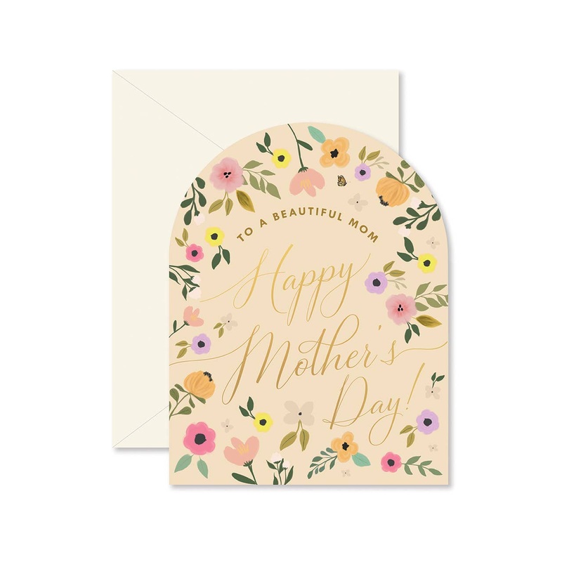 Arch Beautiful Mother’s Day Floral Greeting Card