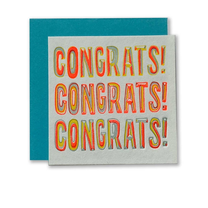 Congrats x3 Tiny Enclosure Card