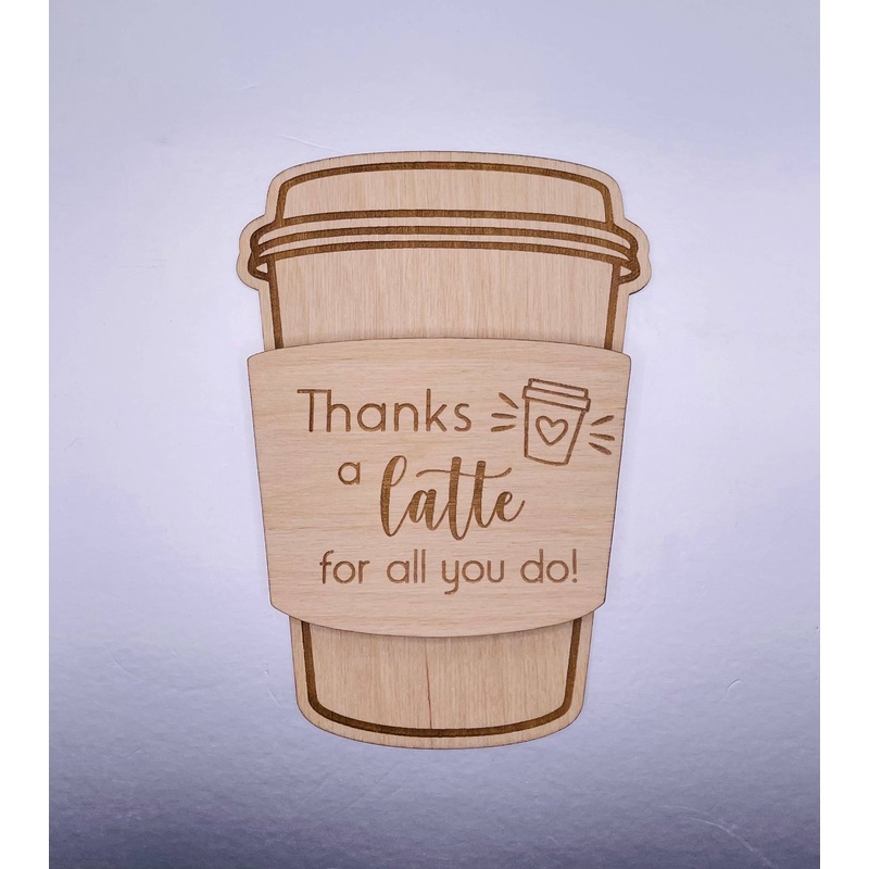 Gift Card Holder-Thanks a Latte