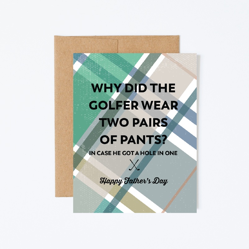 Golfer Dad Joke Father’s Day Greeting Card