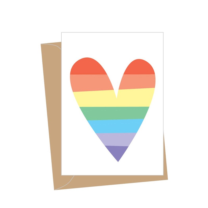 Mini Love Rainbow Heart Enclosure Card