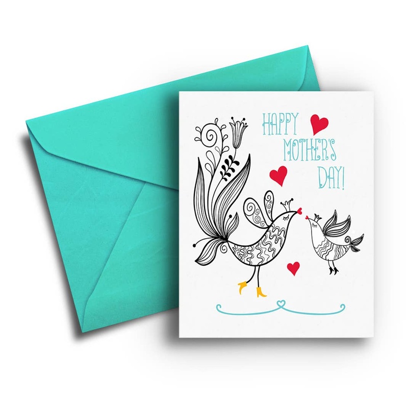 Mom and Baby Bird Mother’s Day Card