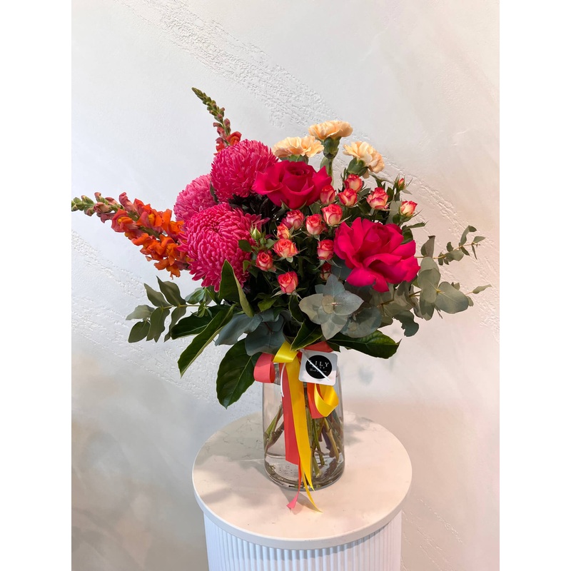 The Darling-White and green & Pastel & Bright-No Phally & Add a Phally Stem (+$55)