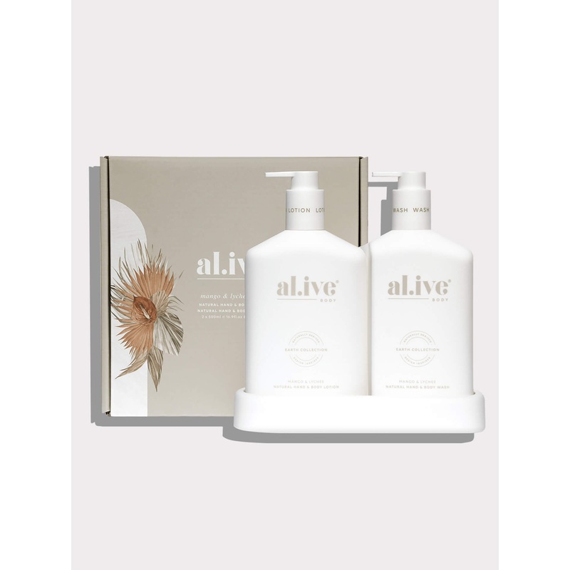 Wash & Lotion Duo + Tray – Mango & Lychee