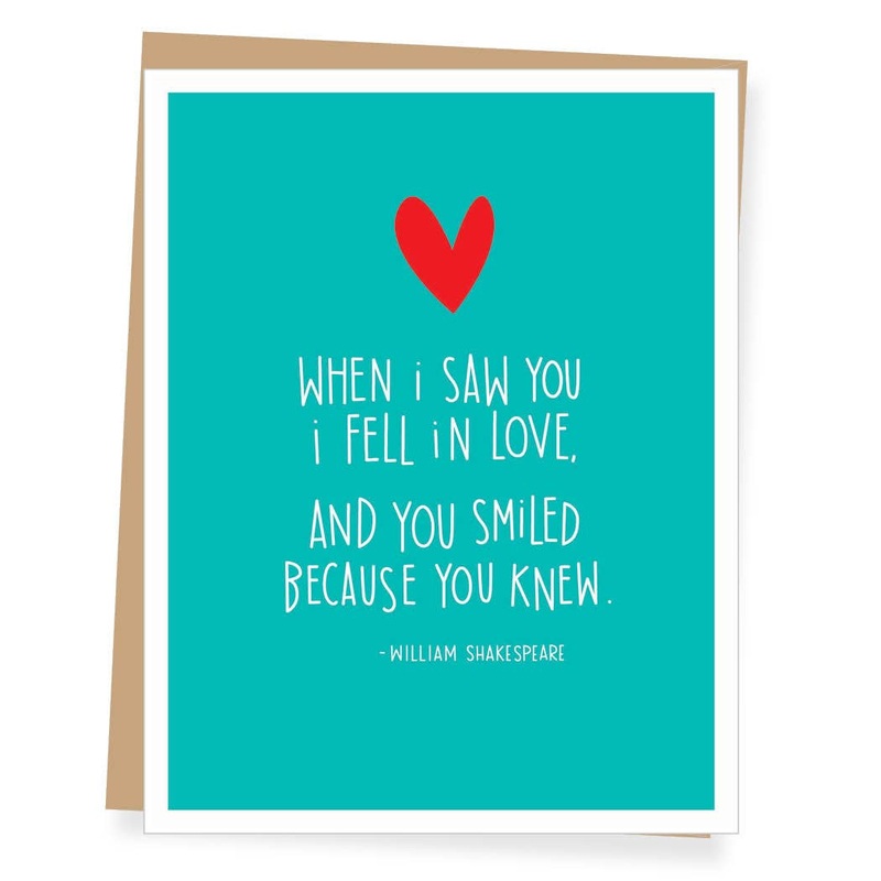 William Shakespeare Quote Love Anniversary Card