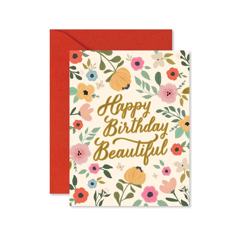 Happy Birthday Beautiful Greeting Card