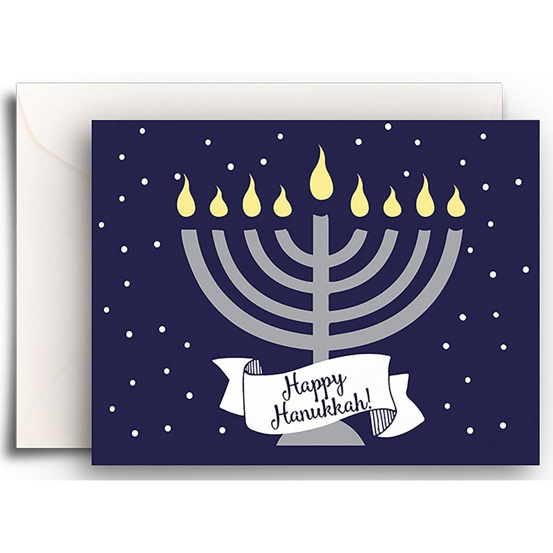 Menorah Hanukkah Gift Enclosures