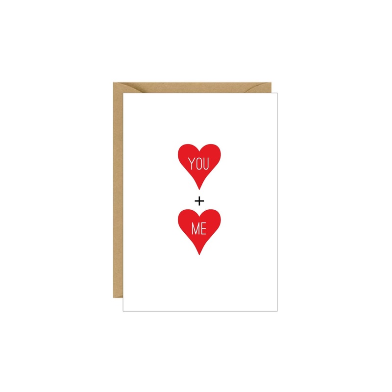 You + Me Hearts Enclosure Card