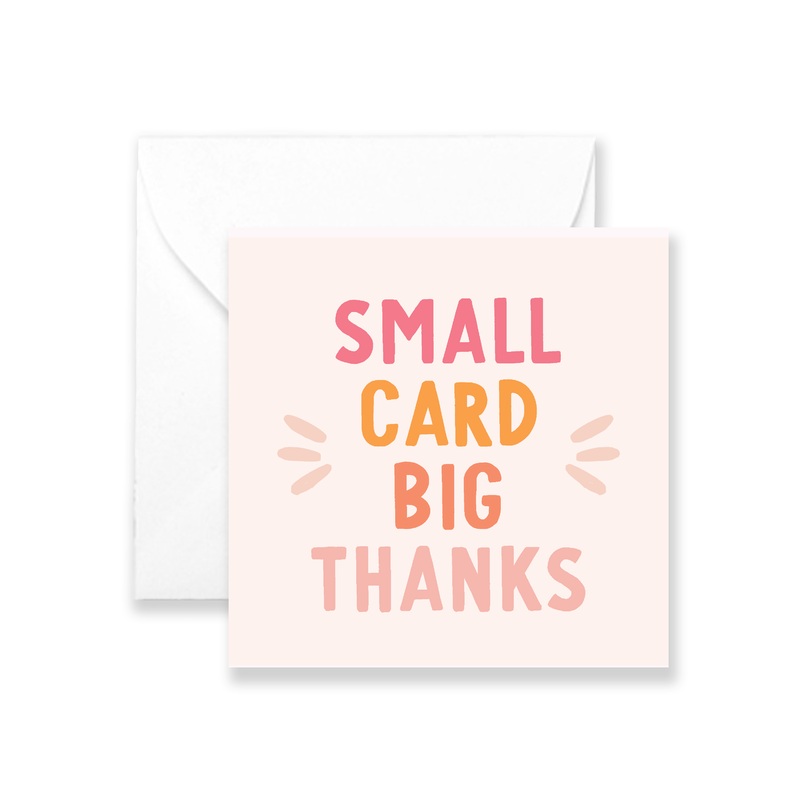 Big Thanks – Izzy Mini Greeting Card