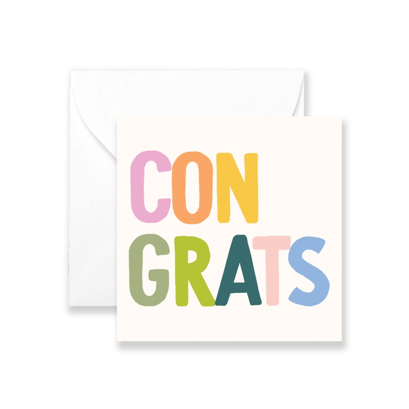 Congrats – Izzy Mini Greeting Card
