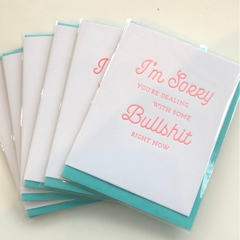 Im Sorry Youre Dealing Card