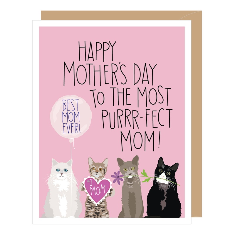 Purrr-fect Mom Mother’s Day Card