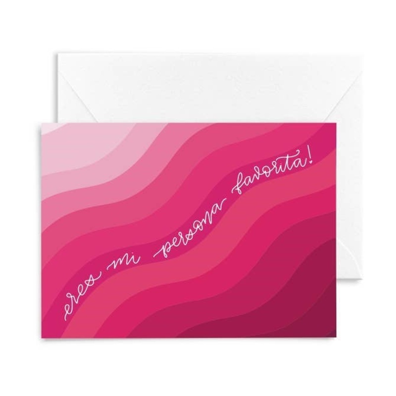 Spanish Valentine’s Day Greeting Card – Favorite Person